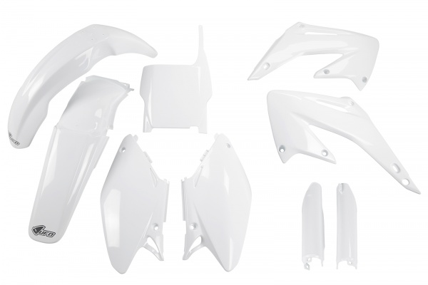 Full Plastic Kit white for Honda CR 125 R 2T (2004) - CR 250 R 2T (2004)